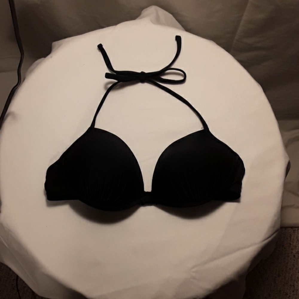 Xhilaration Black Bikini Top Size Large